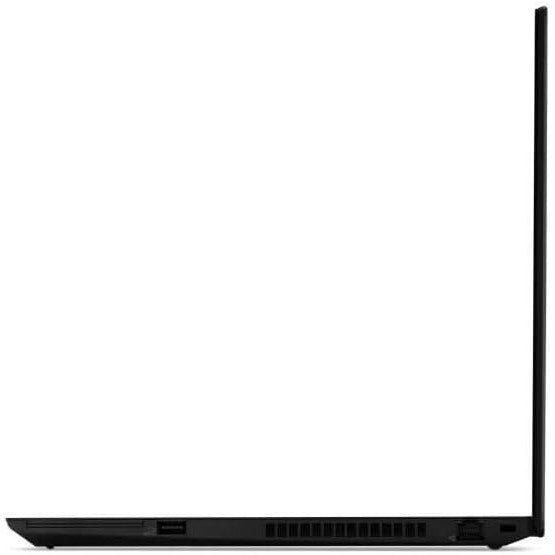 Right-side view of an opened Lenovo ThinkPad T15 Laptop.