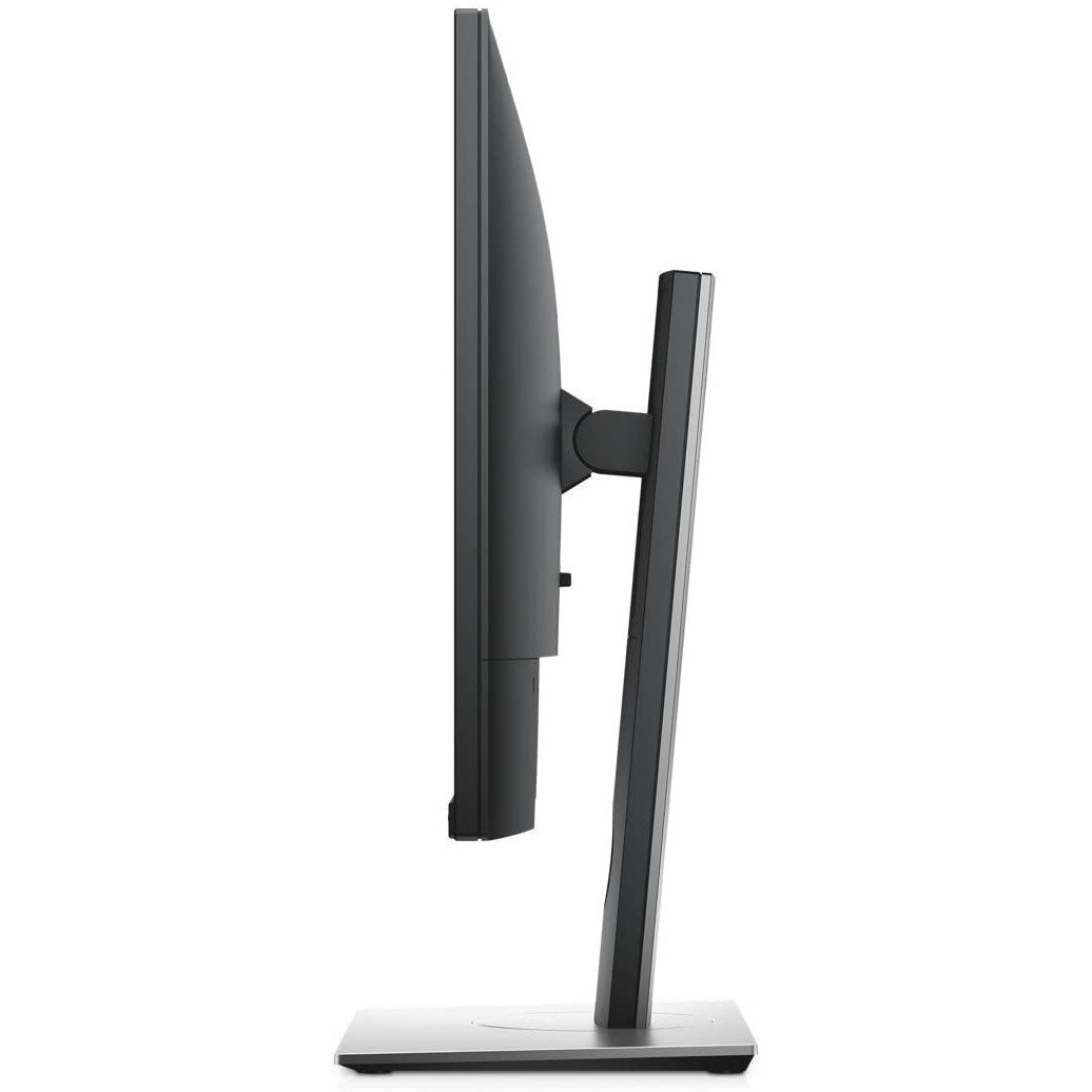 Right-side view of an  upright Dell Professional P2217H Monitor, no ports to show.