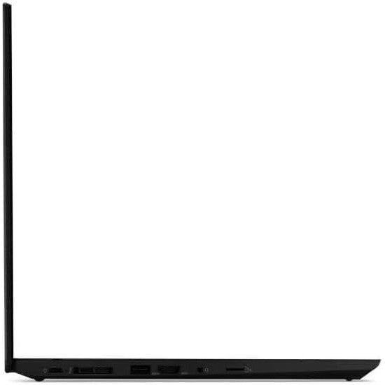 Left-side view of an opened Lenovo ThinkPad T15 Laptop.